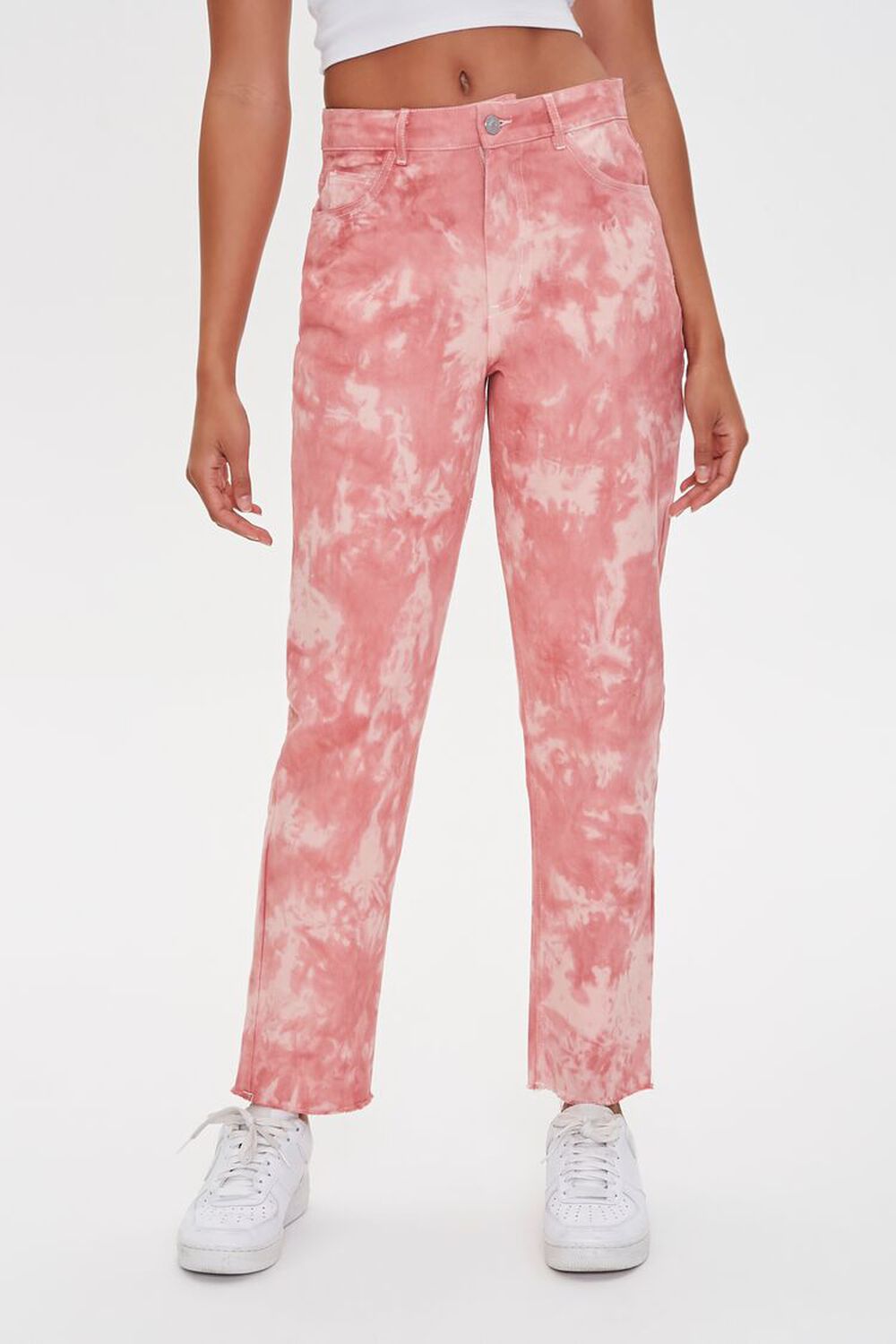 PINK/LIGHT PINK Tie-Dye Ankle Jeans, image 2