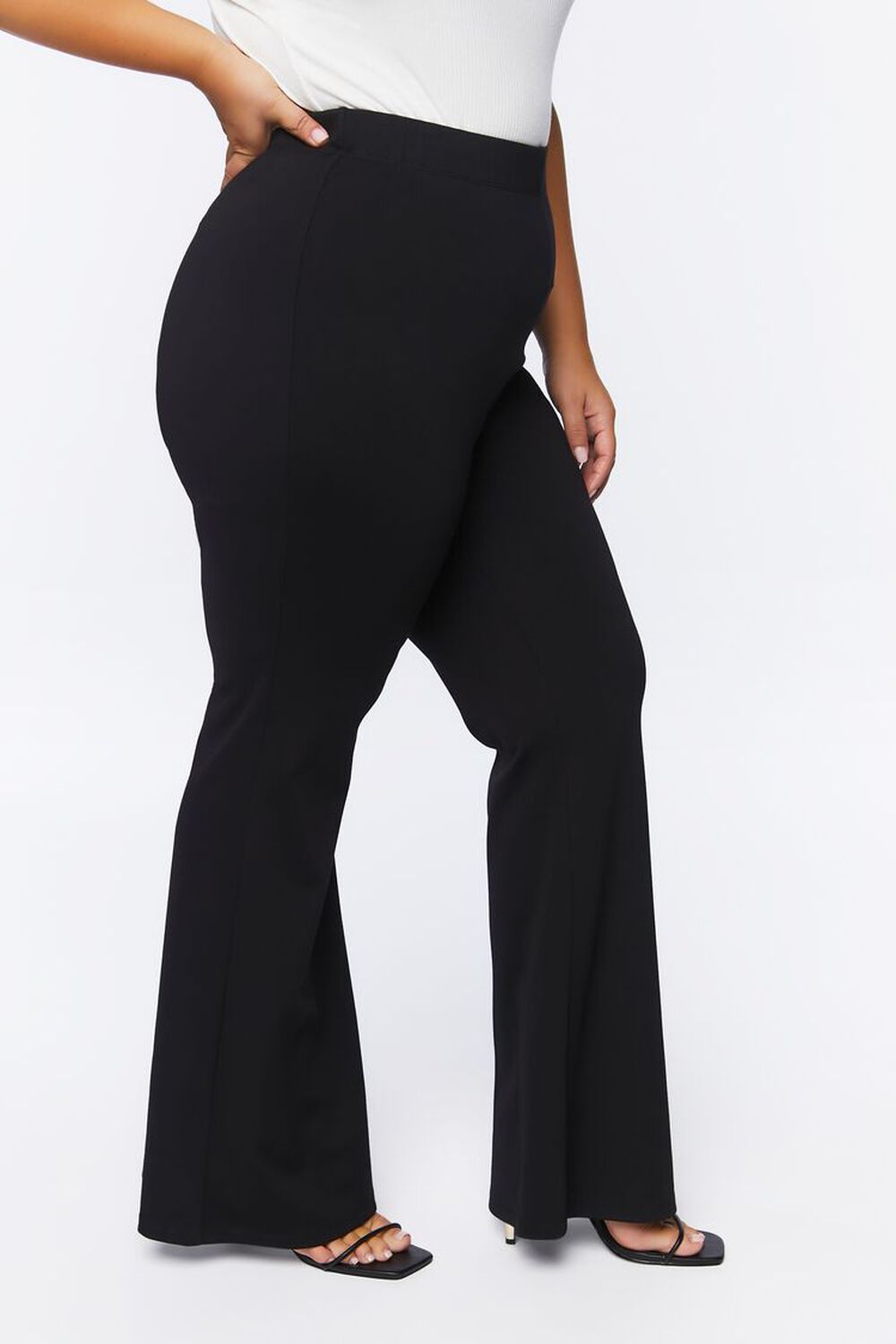 Plus Size High-Rise Flare Pants, image 3