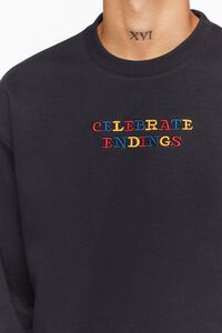 BLACK/MULTI Celebrate Endings Embroidered Pullover, image 5