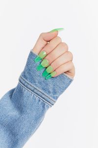 LIME Almond Press-On Nails, image 1