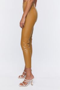ALMOND Faux Leather Ankle Pants, image 3