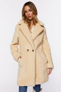 SAND Faux Shearling Duster Coat, image 4