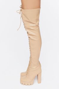 NUDE Lace Up Over-the-Knee Boots, image 2