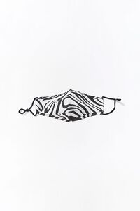 Zebra Print Face Mask, image 1