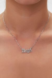 Upcycled Angel Pendant Necklace, image 1