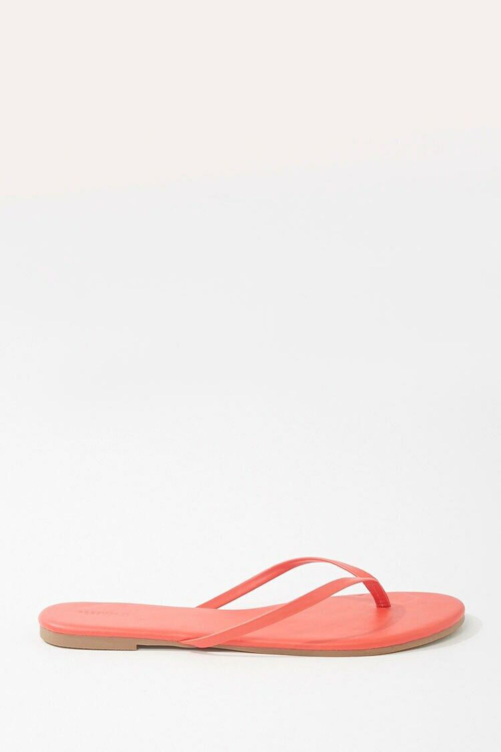 RED Faux Leather Flip Flops, image 1