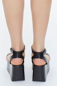 BLACK Ankle-Strap Platform Sandals, image 3