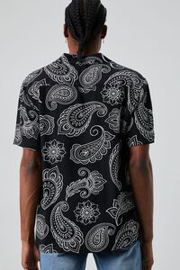 BLACK/MULTI Paisley Print Buttoned Shirt, image 3