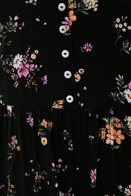 CREAM/MULTI Floral Print Mini Dress, image 5