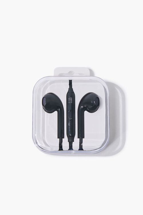BLACK Electronic Wired Earbuds, image 1