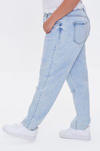 LIGHT DENIM Plus Size Distressed High-Rise Jeans, image 3