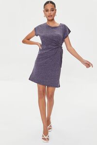 GREY Knotted Mini T-Shirt Dress, image 4