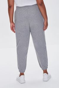 HEATHER GREY Plus Size French Terry Joggers, image 4
