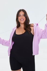 WISTERIA Plus Size French Terry Zip-Up Hoodie, image 1