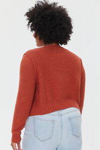 AUBURN Plus Size Cropped Cardigan Sweater, image 3