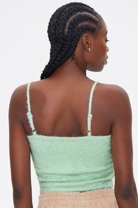 MINT Fuzzy Knit Cropped Cami, image 3