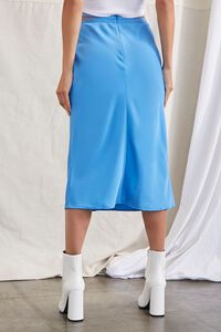 BLUE HAZE Crisscross Satin Slip Skirt, image 4