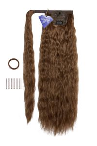 MEDIUM BROWN COMBO PRETTYPARTY The Caprii Hook-and-Loop Wrap-Around Ponytail, image 3
