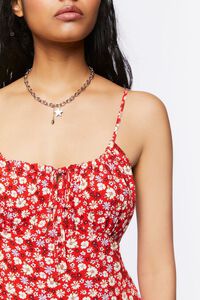 RED/MULTI Ditsy Floral Print Cami Dress, image 5