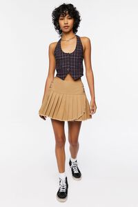 TOAST Pleated Raw-Hem Mini Skirt, image 5