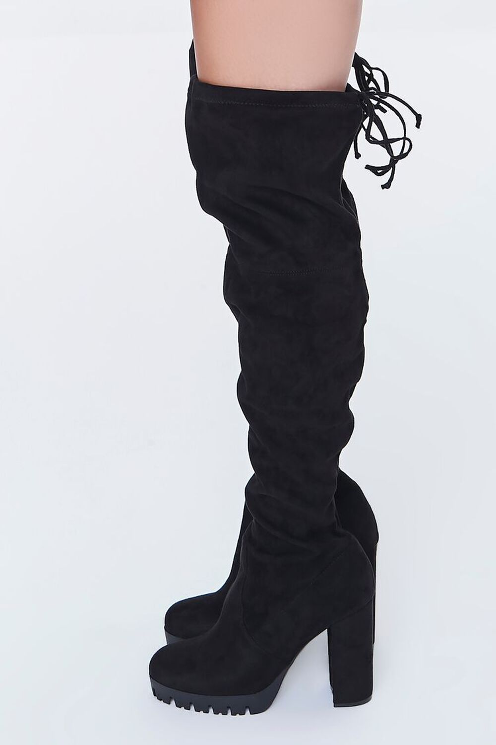 Faux Suede Over-the-Knee Boots