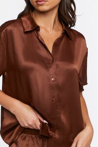 CHOCOLATE Oversized Button-Front Shirt, image 5