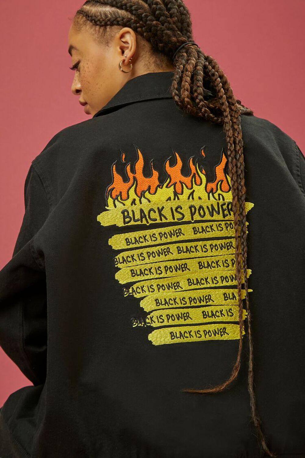 BLACK/MULTI Ron Bass Embroidered Jacket, image 1
