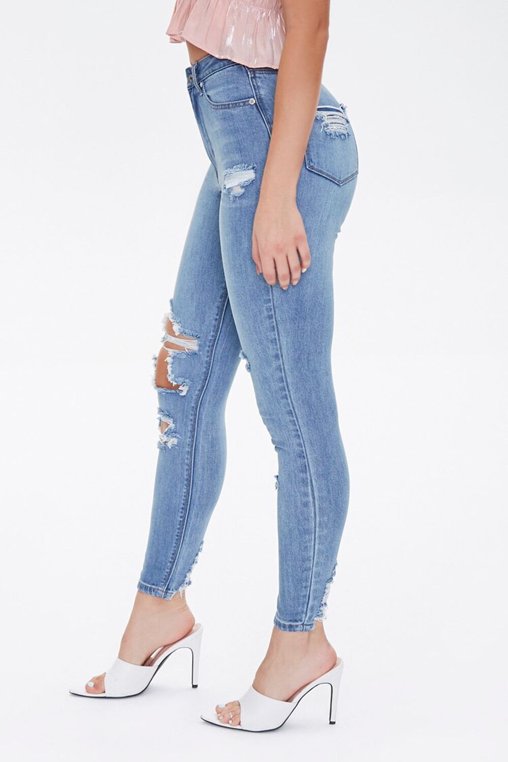 MEDIUM DENIM Curvy Fit High-Rise Jeans, image 3