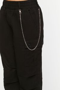 BLACK Wallet Chain Tie-Hem Cargo Pants, image 5