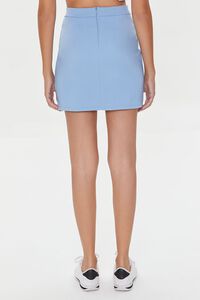 LIGHT BLUE High-Rise Fitted Mini Skirt, image 4