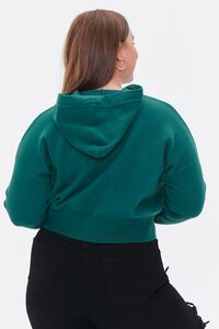 GREEN Plus Size Sweater-Knit Hoodie, image 3