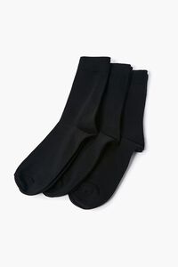 BLACK/BLACK Men Crew Sock Set - 3 pack, image 2