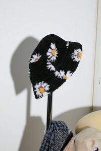 BLACK/MULTI Daisy Faux Shearling Bucket Hat, image 1