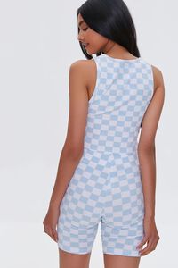 BLUE/WHITE Checkered Crop Top, image 4