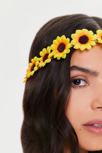 YELLOW Floral Headwrap, image 2
