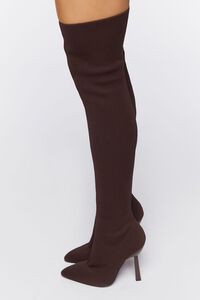 BROWN Over-the-Knee Sock Boots, image 2