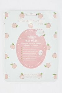 WHITE/PINK Peach Infused Sheet Mask, image 1