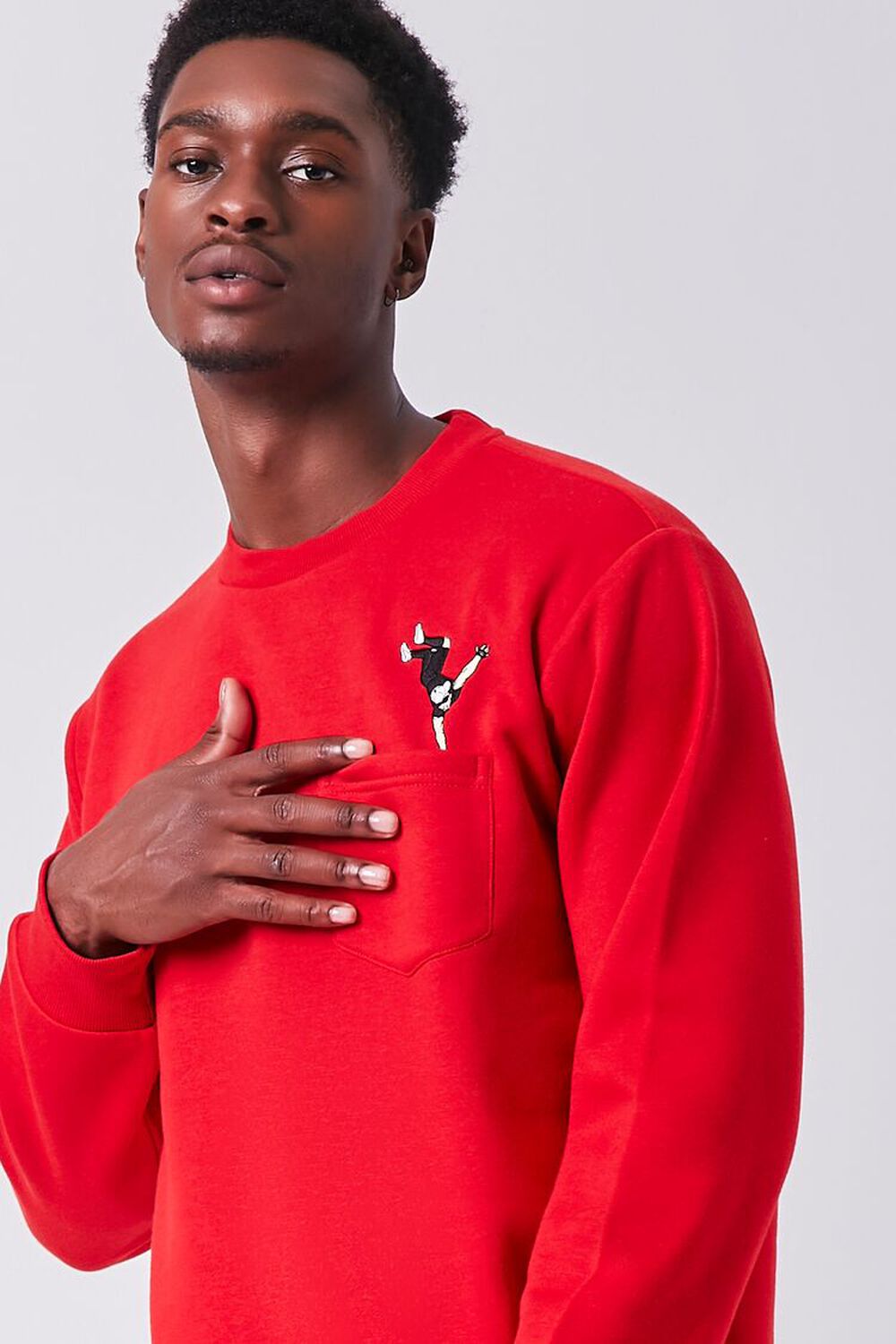 RED/MULTI Embroidered Dancer Graphic Pullover, image 1