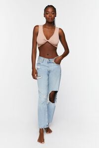TAUPE Twisted Seamless Bralette, image 4