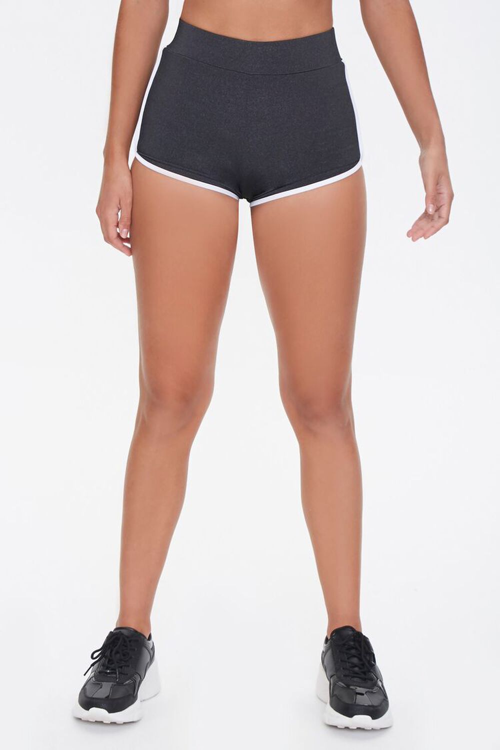 CHARCOAL/WHITE Active Dolphin Shorts, image 2