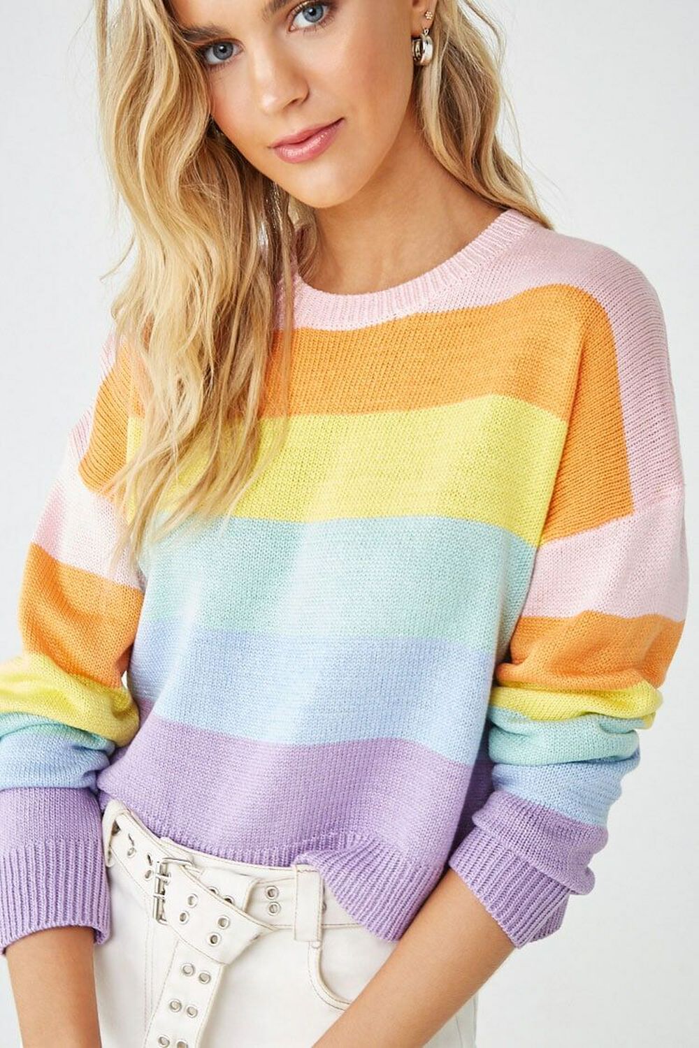 Rainbow Striped Sweater, image 1