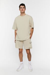 TAUPE French Terry Crew Tee, image 4