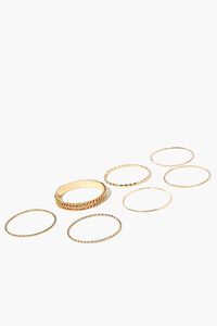 GOLD Twisted Bangle Bracelet Set, image 1