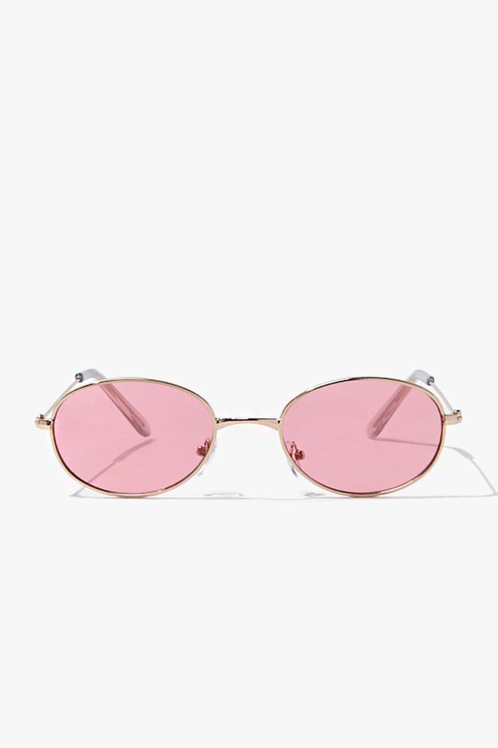 GOLD/PINK Oval Tinted Sunglasses, image 1