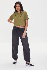 OLIVE Cropped Crew Tee, image 4