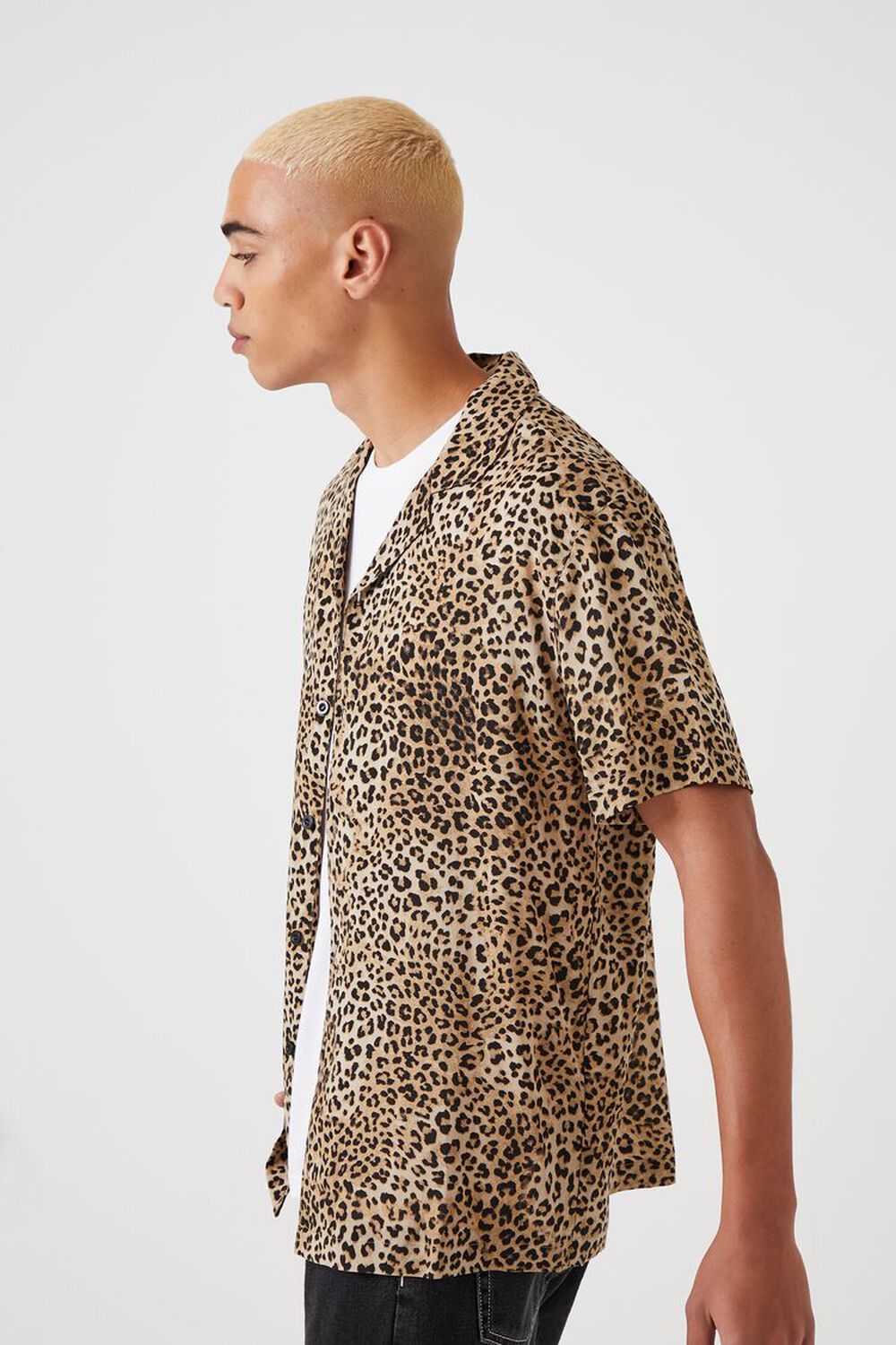 LIGHT BROWN/MULTI Leopard Print Shirt, image 2