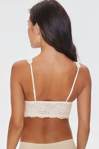 IVORY Floral Lace Hook-and-Eye Bralette, image 3