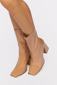 NUDE Faux Patent Leather Booties, image 5