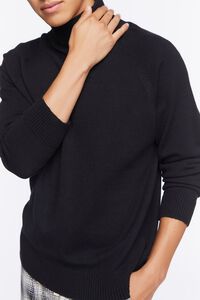 BLACK Turtleneck Raglan Sweater, image 5