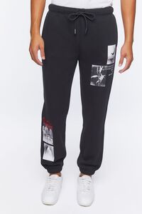 Embroidered Rise Graphic Joggers, image 2
